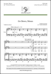 Go Down, Moses Unison/Two-Part choral sheet music cover